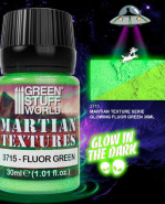 ​GSW: Marťanská textúra, akrylová pasta, fluor green - 30 ml